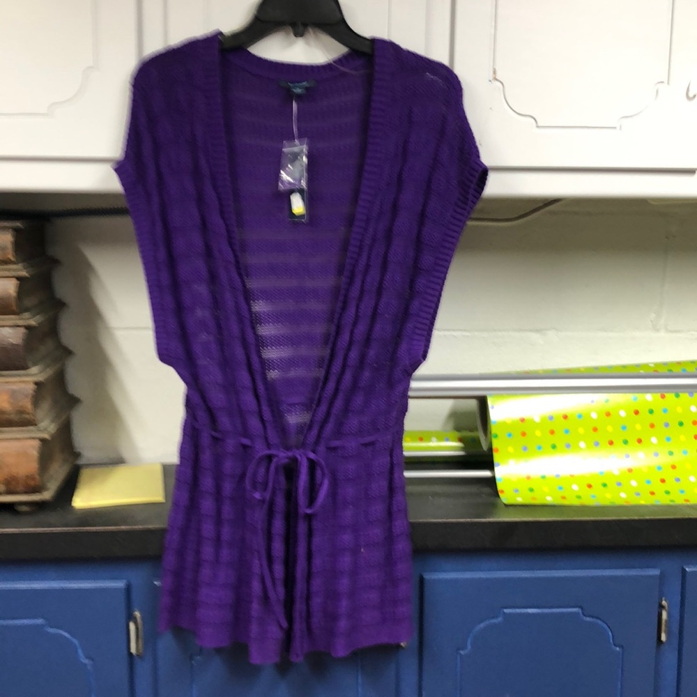 NWT Westbound‎ light sweater vest size xl purple